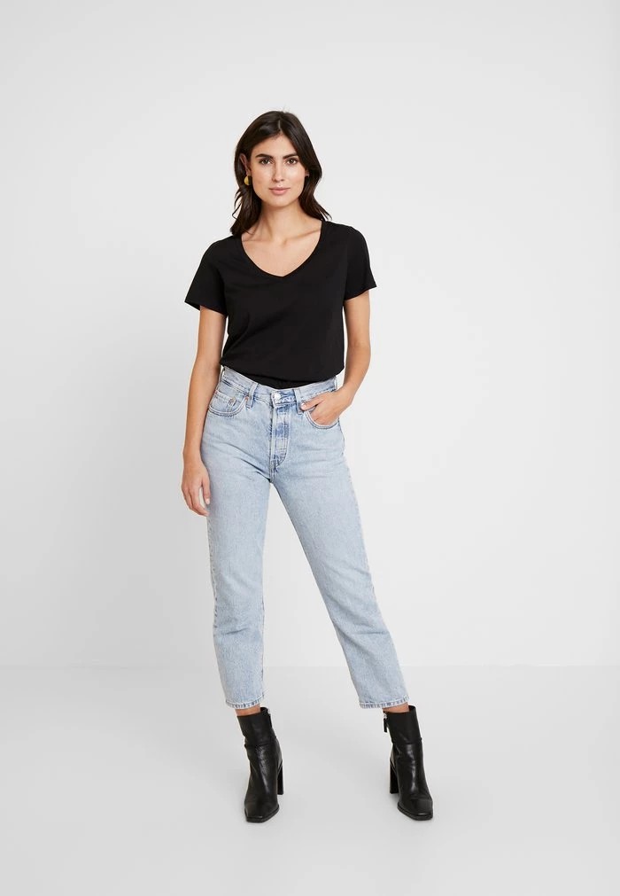 T-Shirt ANNA FIELD Anna Field Basic T-shirt Noir Femme | KUG-5744565